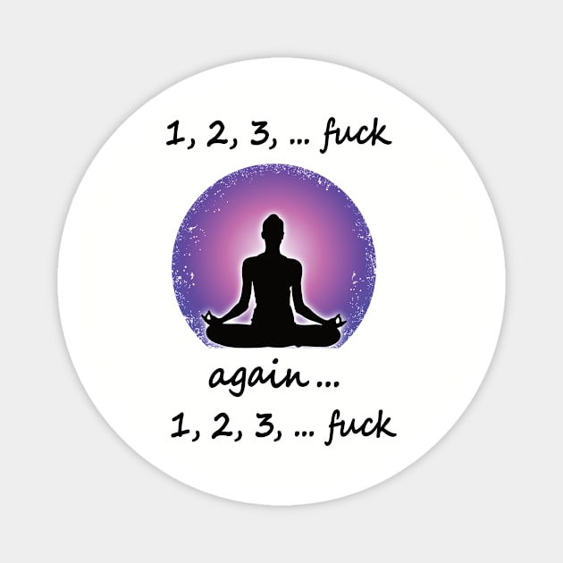 Meditation Breath Yoga Gift Magnet by Anassein.os